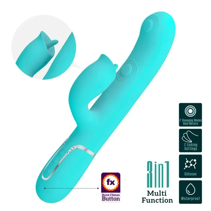 PRETTYLOVE Gigi vibrators ar mēles stimulāciju