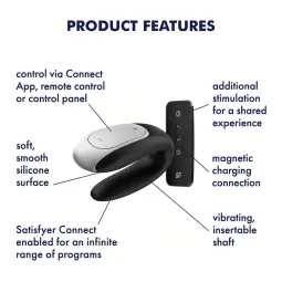 Satisfyer Double Fun Connect App – seksa rotaļlieta