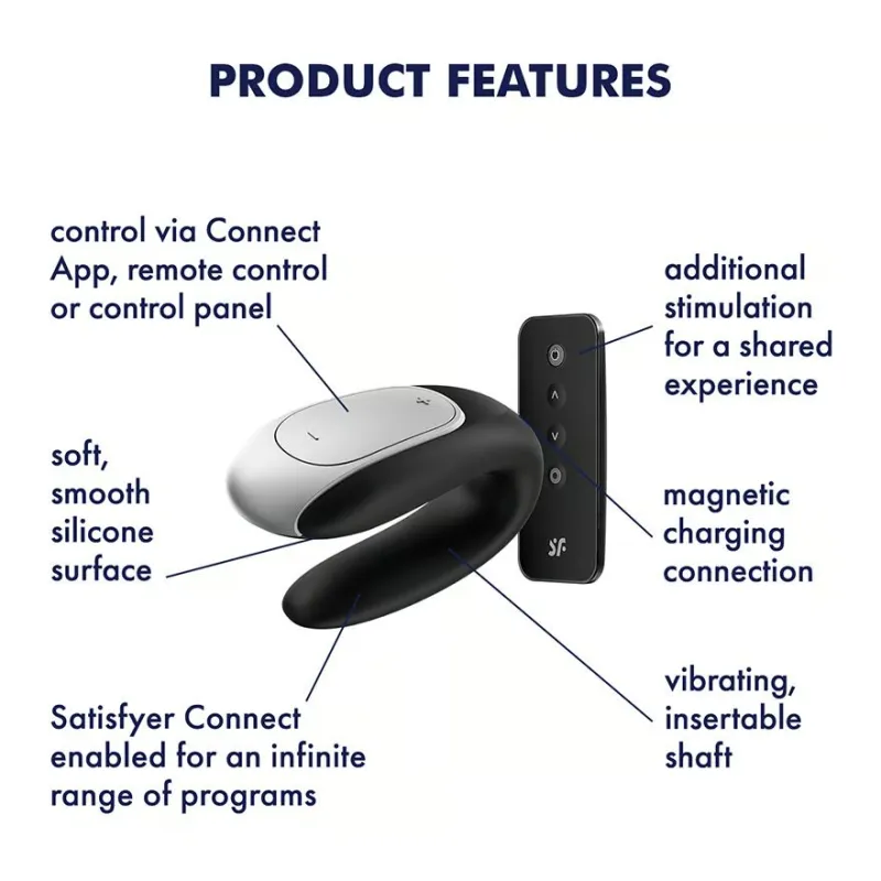 Satisfyer Double Fun Connect App – seksa rotaļlieta