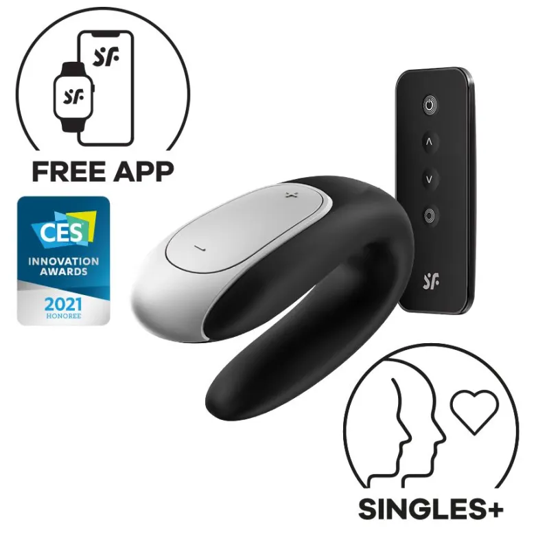 Satisfyer Double Fun Connect App – seksa rotaļlieta