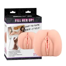 CHISA Fill Her Up T-Skin masturbators ar vibrāciju