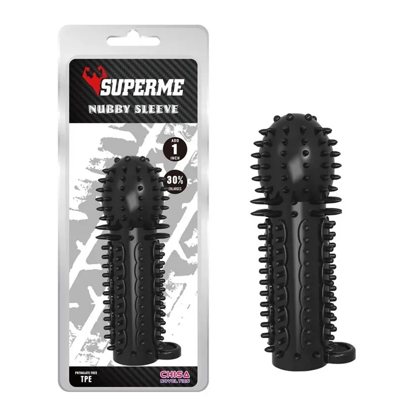 CHISA Nubby Sleeve peņa uzmava, melna