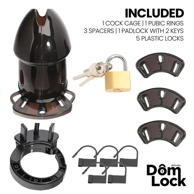 DOMLOCK Cell penisa būris ar starplikām