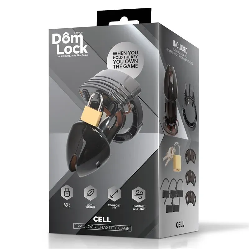 DOMLOCK Cell penisa būris ar starplikām
