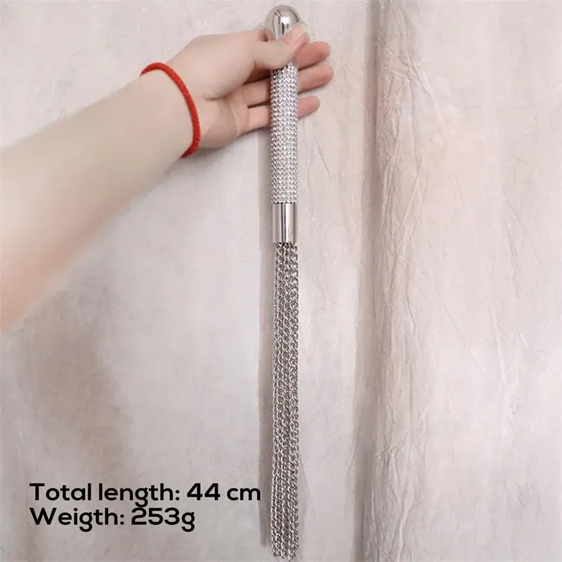 LATETOBED BDSM LINE ķēžu pātaga, 44 cm