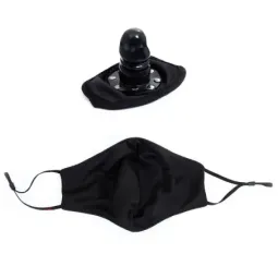 LATETOBED BDSM sejas maska ar dildo