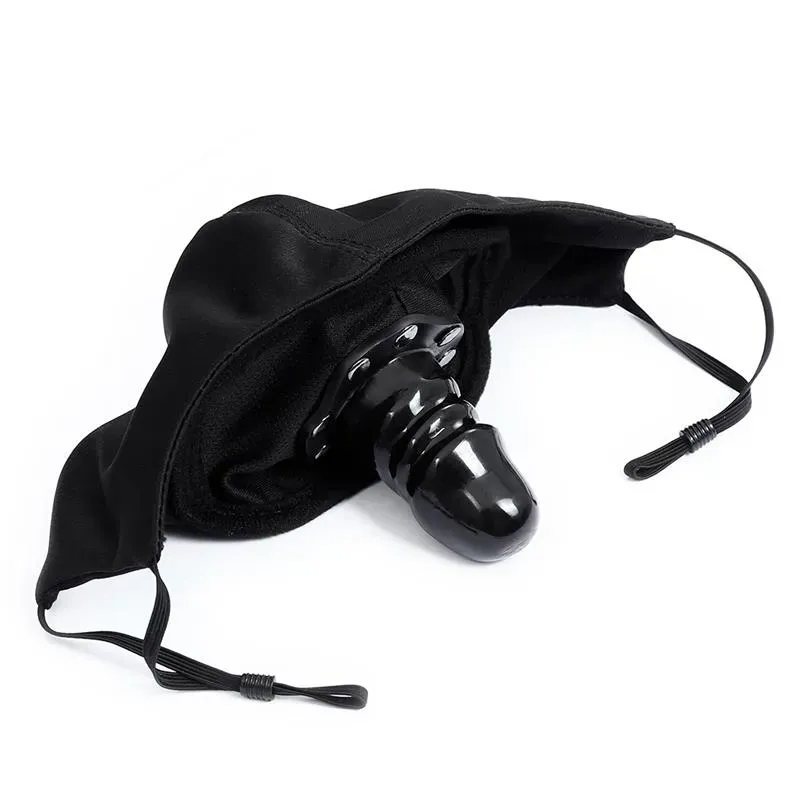 LATETOBED BDSM sejas maska ar dildo