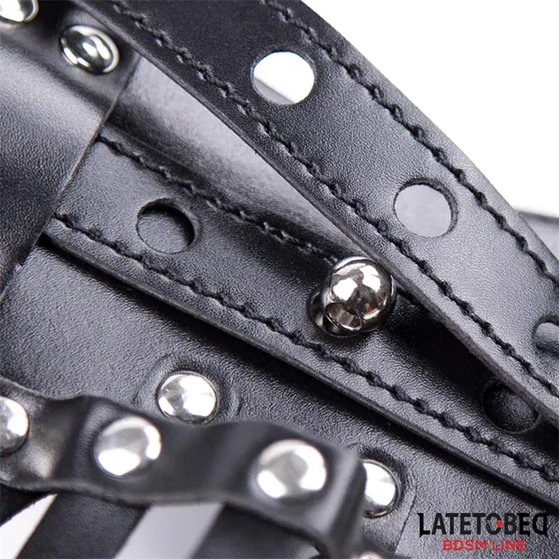 LATETOBED BDSM LINE мужской пояс верности с клеткой