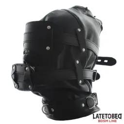 LATETOBED Total Lockdown Hood BDSM maska