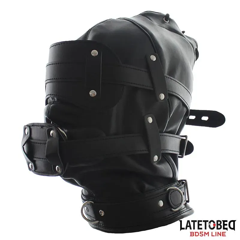 LATETOBED Total Lockdown Hood BDSM maska