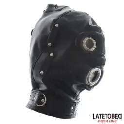 LATETOBED Total Lockdown Hood BDSM maska