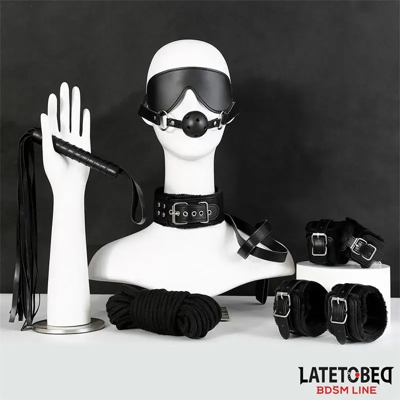 LATETOBED BDSM LINE набор для бондажа, 7 предметов
