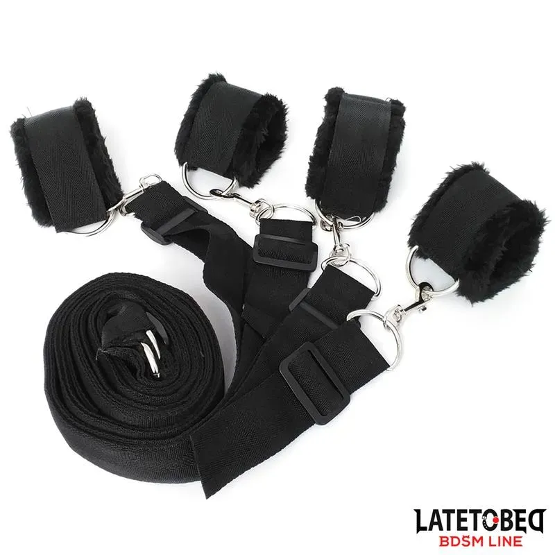 LATETOBED BDSM LINE gultas saišu komplekts