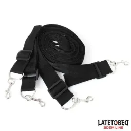 LATETOBED BDSM LINE gultas saišu komplekts