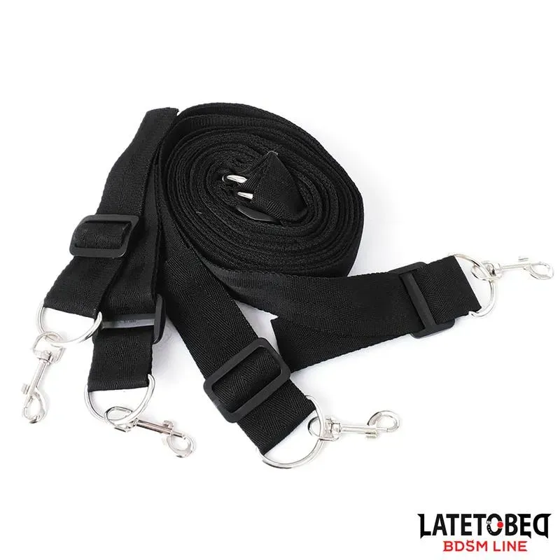 LATETOBED BDSM LINE gultas saišu komplekts