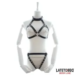 LATETOBED BDSM LINE комплект белья с цепочками