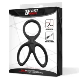 BEAST RINGS тройное эрекционное кольцо, силикон