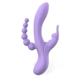 ENGILY ROSS Lindsay trušu vibrators ar anālo ķēdi