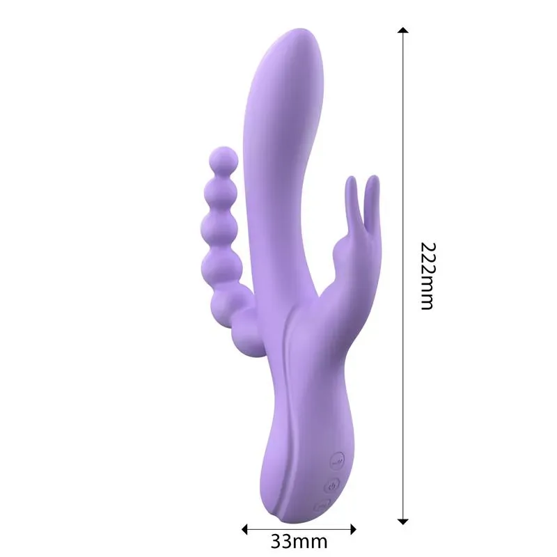 ENGILY ROSS Lindsay trušu vibrators ar anālo ķēdi