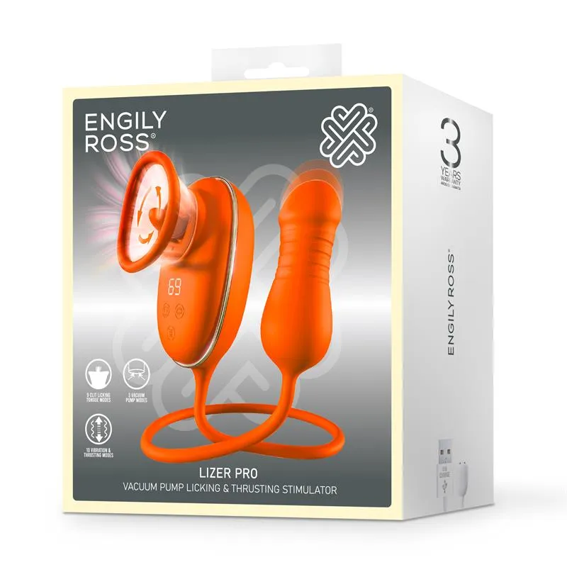 Lizer Pro mēlītes stimulators, vakuuma sūknis un grūdienu…
