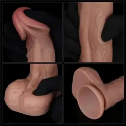 LOVETOY Dual Layered Dildo 9 reālistisks dildo