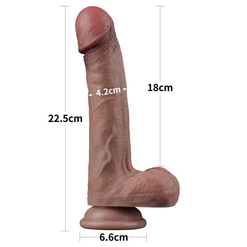 LOVETOY Dual Layered Dildo 9 reālistisks dildo