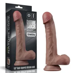 LOVETOY Dual Layered Dildo 9 реалистичный дилдо