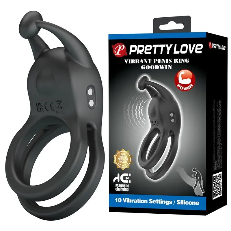 PRETTYLOVE Goodwin вибрирующее двойное кольцо