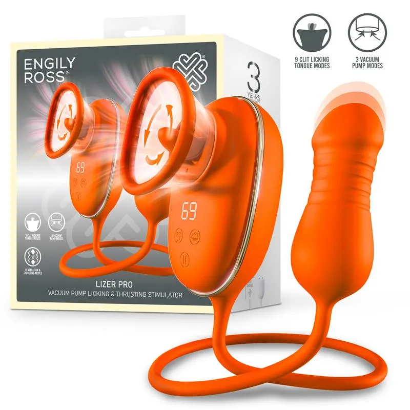Lizer Pro mēlītes stimulators, vakuuma sūknis un grūdienu…