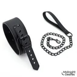 Midnight Desires saišu komplekts ar kaklasiksnu
