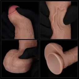 LOVETOY Dual Layered Dildo 8 реалистичный фаллоимитатор