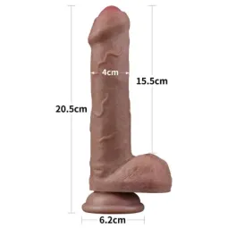 LOVETOY Dual Layered Dildo 8 reālistisks dildo