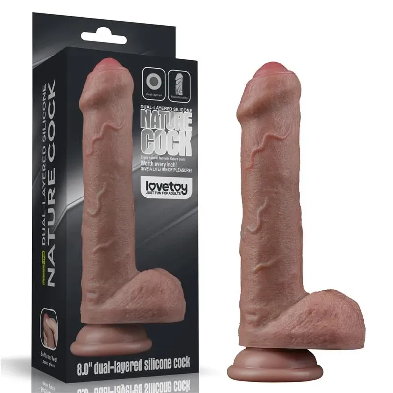 LOVETOY Dual Layered Dildo 8 реалистичный фаллоимитатор