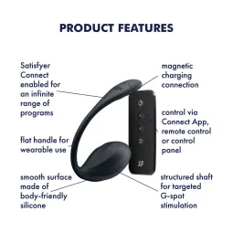 Satisfyer Ribbed Petal Connect App – seksa rotaļlieta