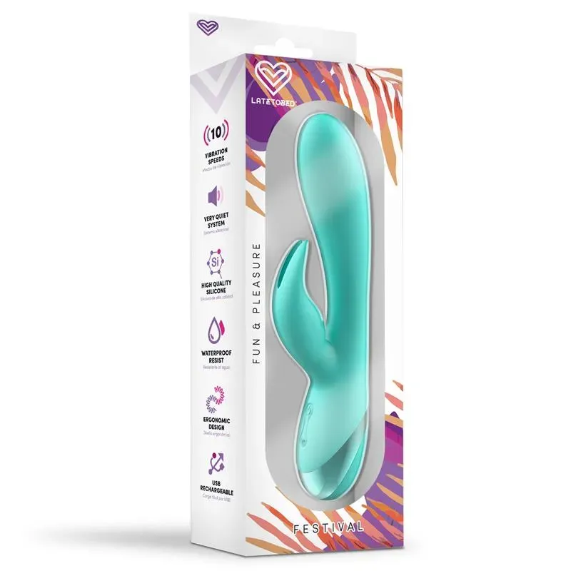 FESTIVAL Vibe Pertes USB Blue вибратор-кролик