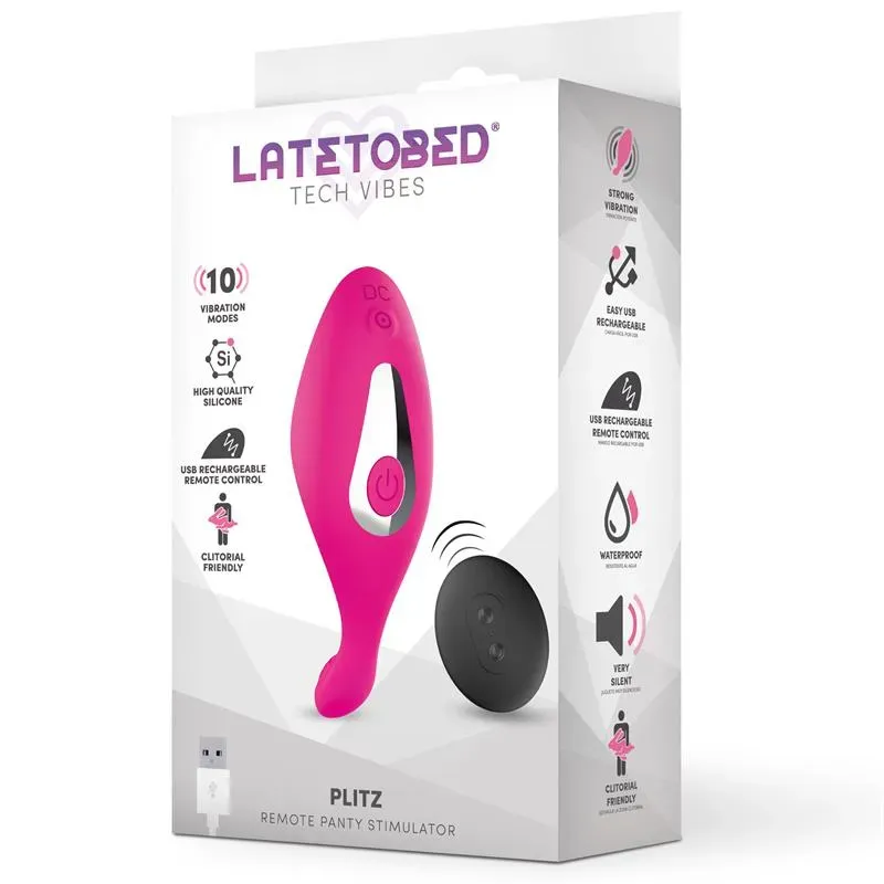 LATETOBED Plitz biksīšu vibrators ar pulti