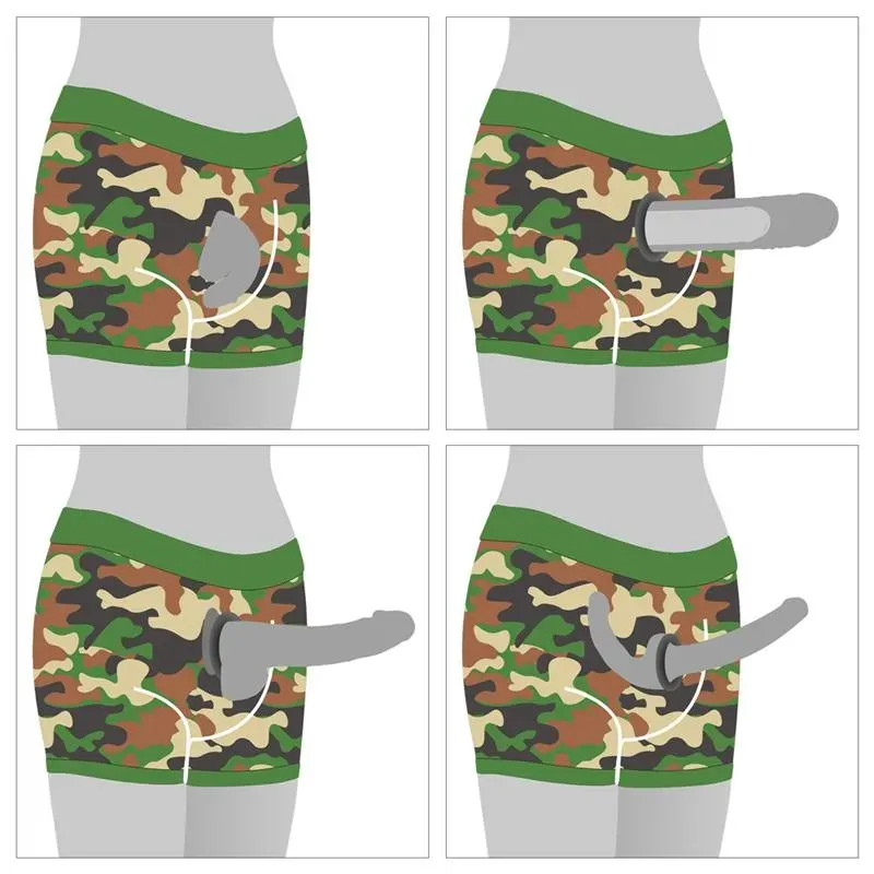 LOVETOY Camo Strapon Shorts strap-on šorti 38-42