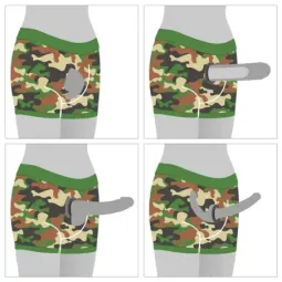 LOVETOY Camo Strapon Shorts 28-32 strapon bikses