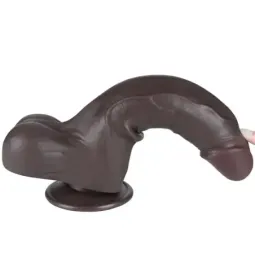 LOVETOY Sliding Skin Dual Layer divslāņu dildo