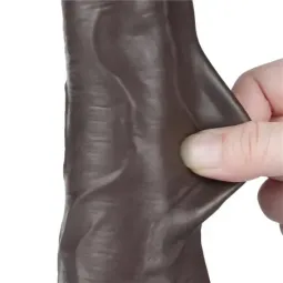 LOVETOY Sliding Skin Dual Layer divslāņu dildo