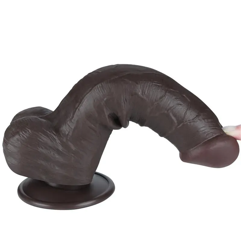 LOVETOY Sliding Skin Dual Layer Dildo 8 фаллоимитатор