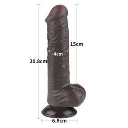 LOVETOY Sliding Skin Dual Layer Dildo 8 фаллоимитатор