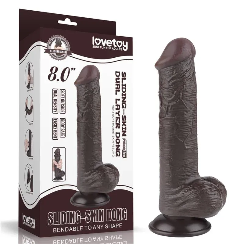 LOVETOY Sliding Skin Dual Layer Dildo 8