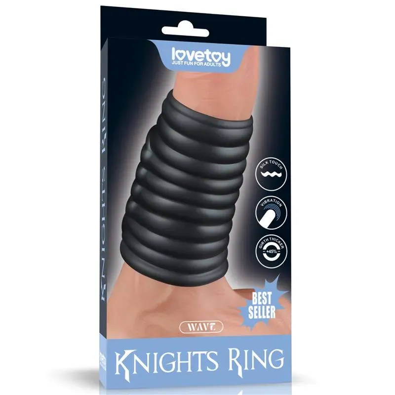 LOVETOY Wave Knights vibrējošais peņa gredzens