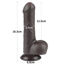LOVETOY Sliding Skin Dual Layer Dildo 7