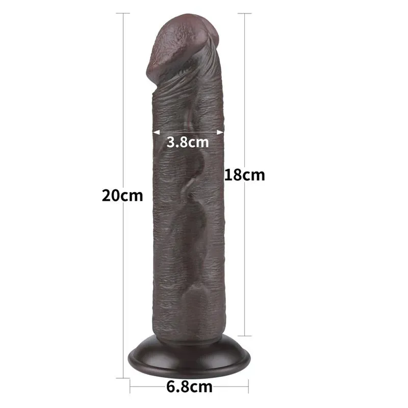 LOVETOY Sliding Skin Dual Layer Dildo 8