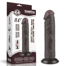 LOVETOY Sliding Skin Dual Layer Dildo 8