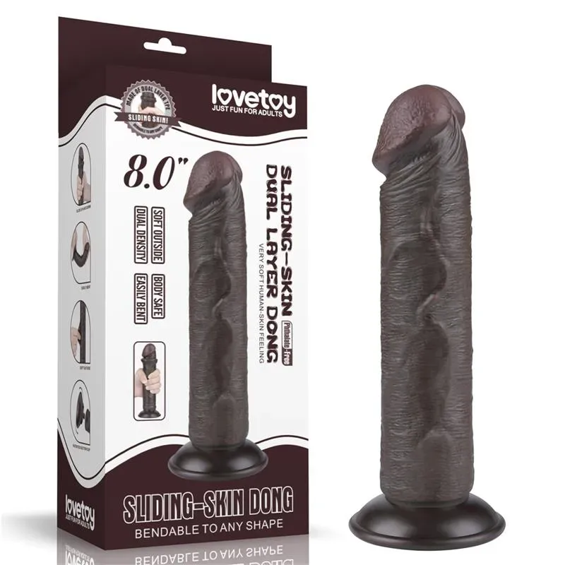 LOVETOY Sliding Skin Dual Layer Dildo 8