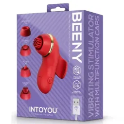 INTOYOU Beeny klitora stimulators ar 4 uzgaļiem