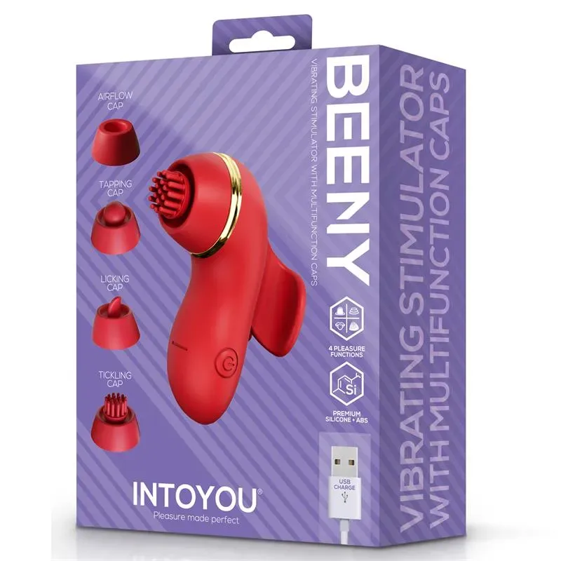 INTOYOU Beeny klitora stimulators ar 4 uzgaļiem